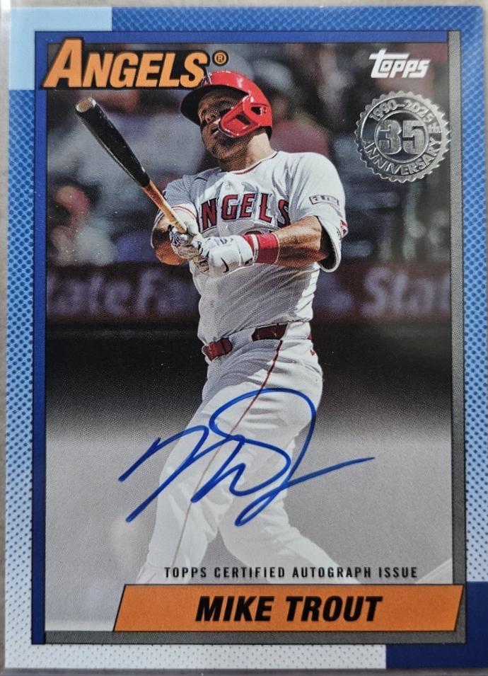 Mike Trout [Platinum] #90AU-MT