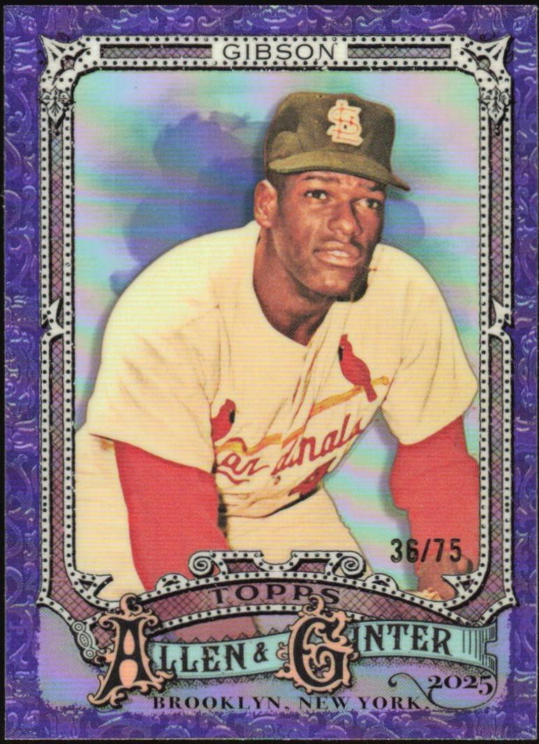 Bob Gibson [Purple Refractor Chrome Variation] #61