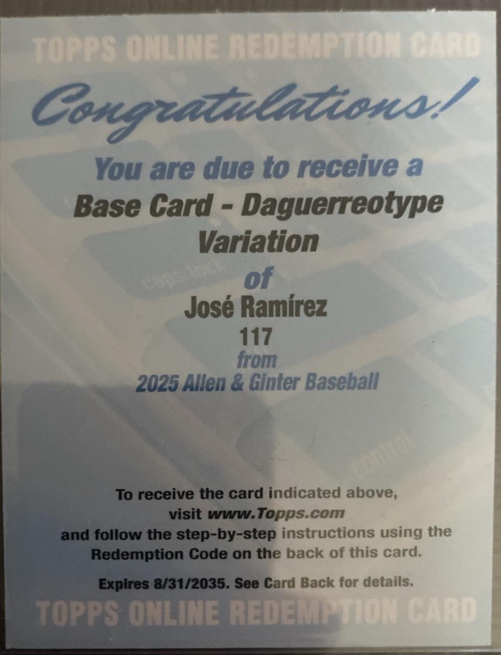 Jose Ramirez [Daguerreotype Variation] #117