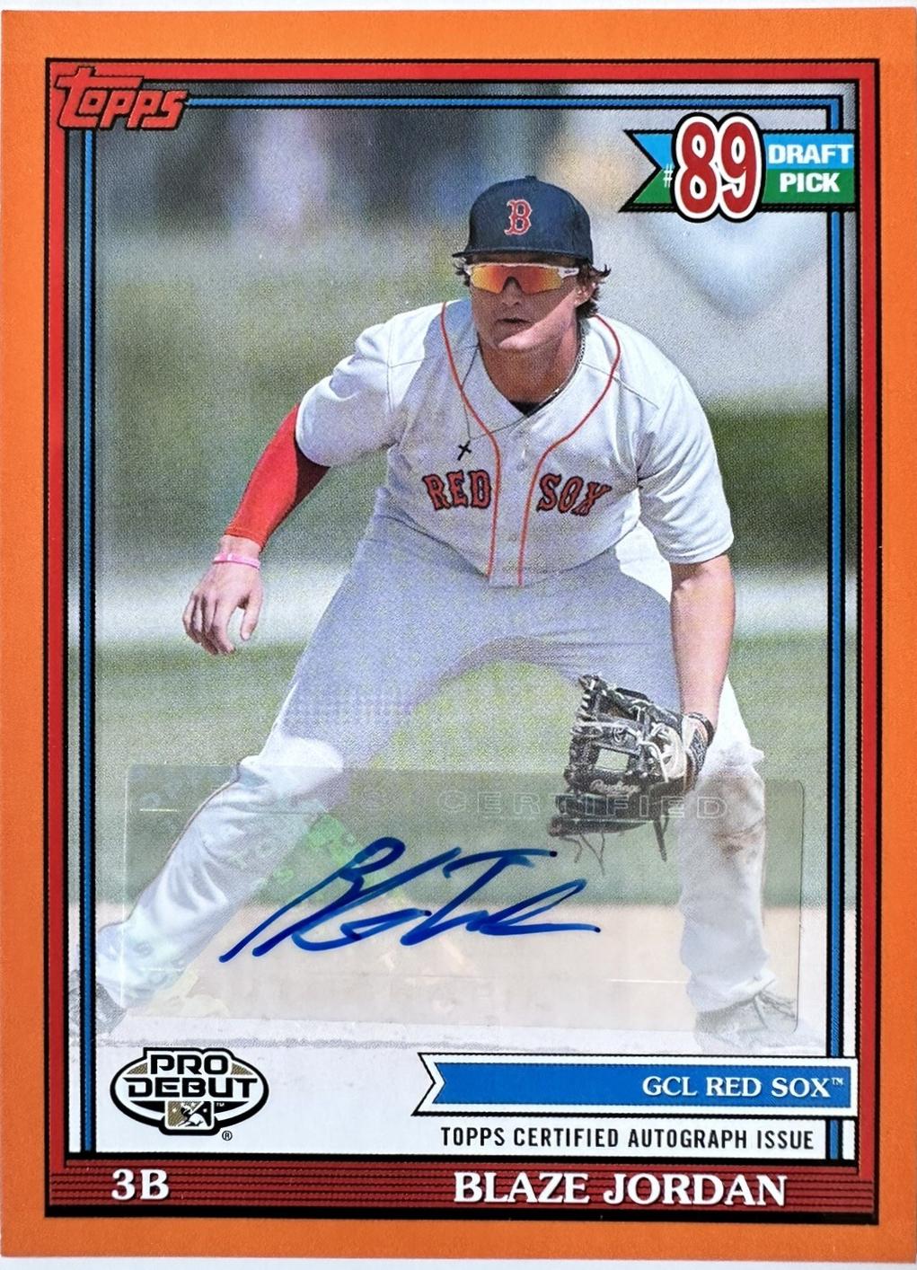 Blaze Jordan [Orange Autograph] #PD-194