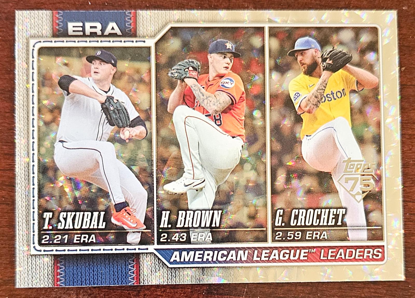 American League Leaders ERA [Silver Crackleboard] #327