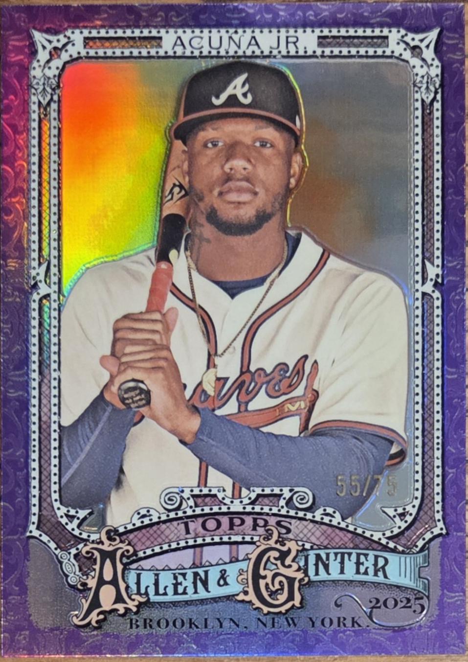Ronald Acuna Jr. [Purple Refractor Chrome Variation] #103