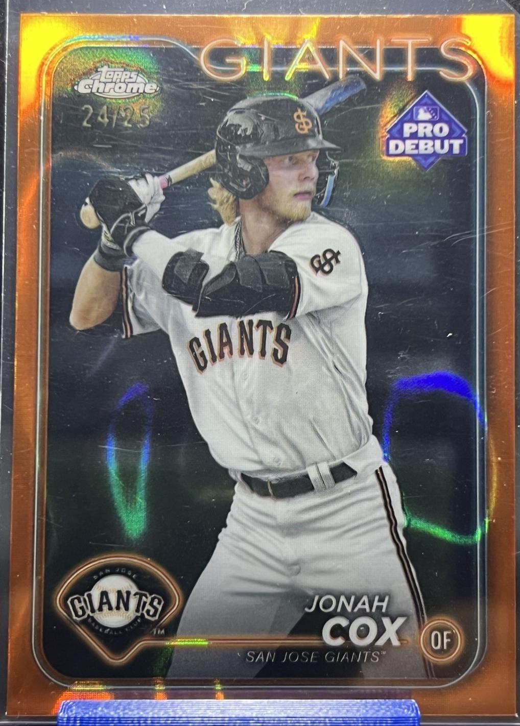 Jonah Cox [Orange Lava Refractor] #PDC-61