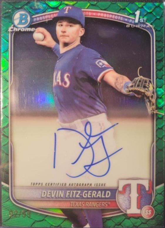 Devin Fitz-Gerald [Reptilian Green Refractor] #CPA-DF