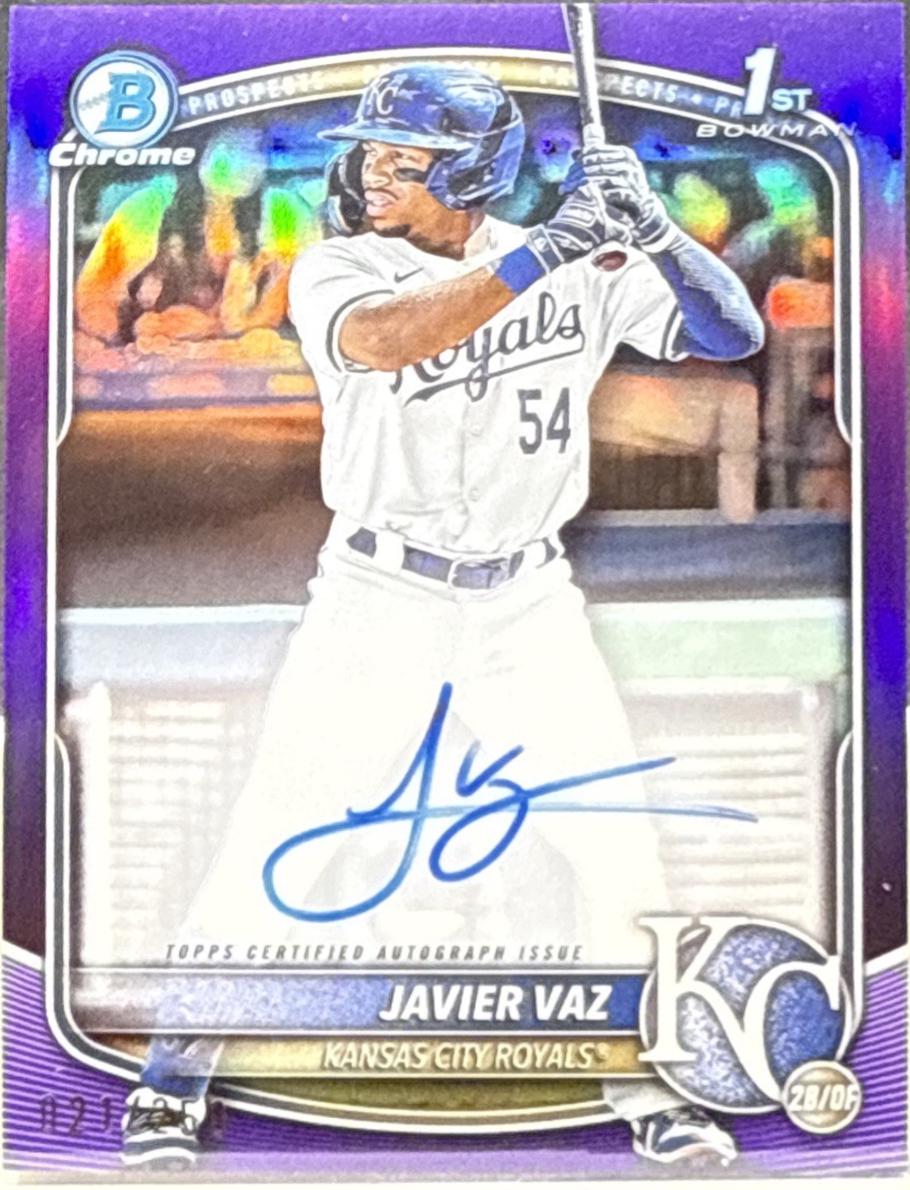 Javier Vaz [Purple Mojo Refractor] #CPA-JVA