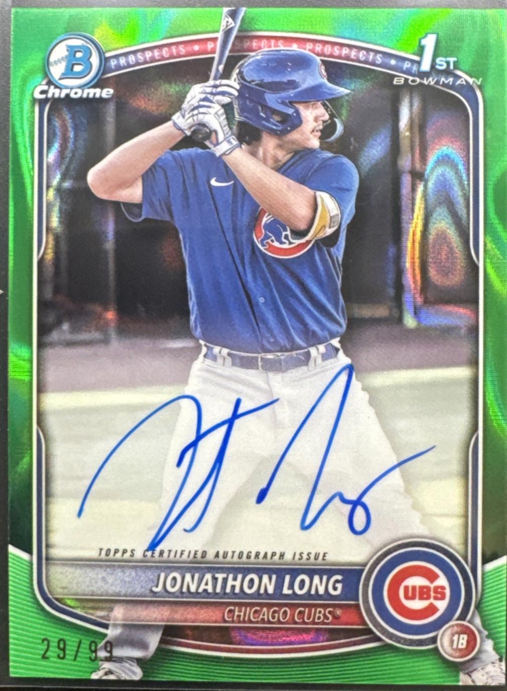 Jonathon Long [Green Mojo Refractor] #CPA-JLG