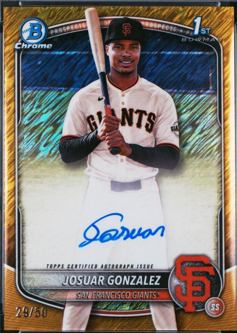Josuar Gonzalez [Gold Shimmer Refractor] #CPA-JD