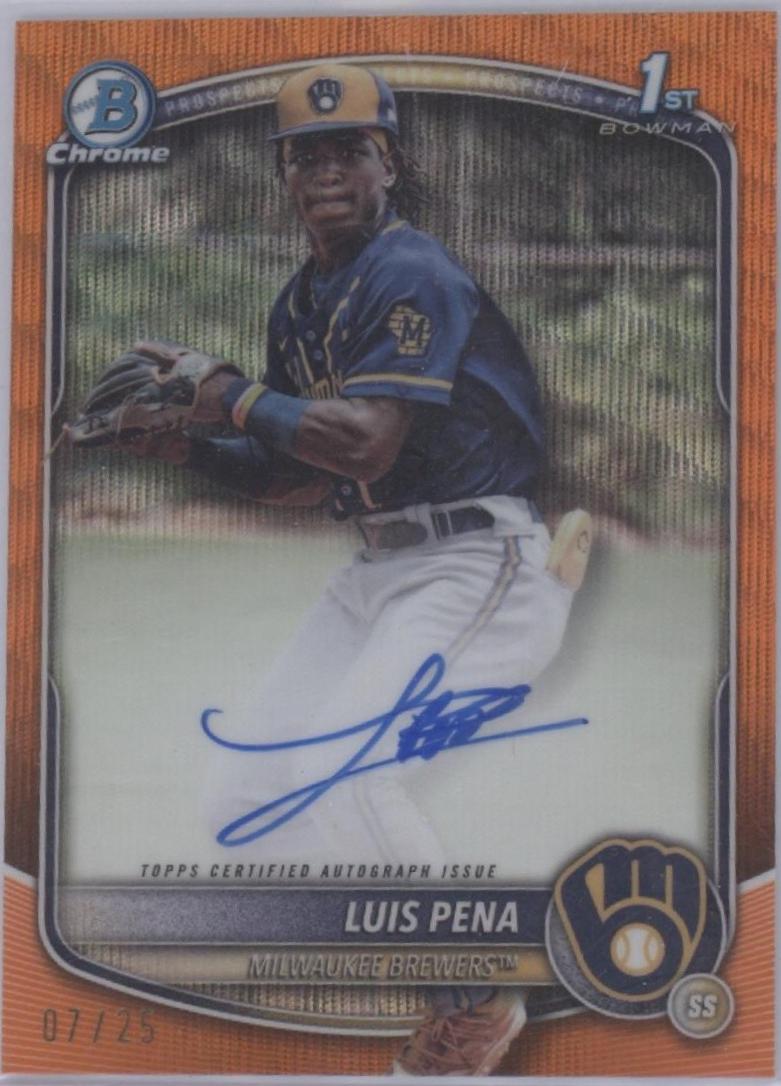 Luis Pena [Orange Shimmer Refractor] #CPA-LP