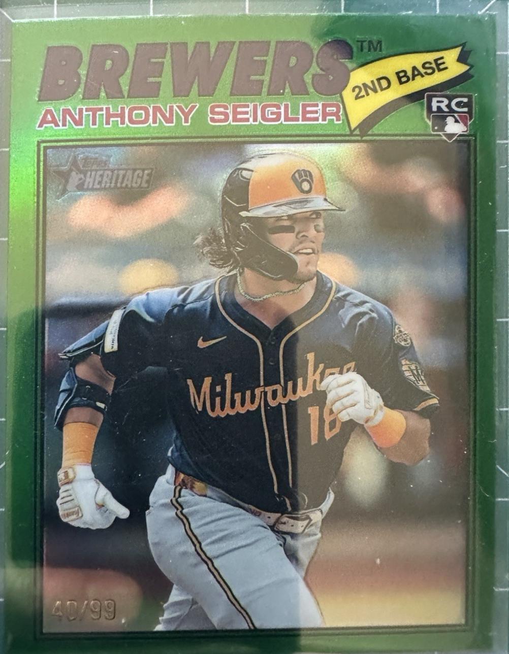 Anthony Seigler [Green Bordered Chrome] #128