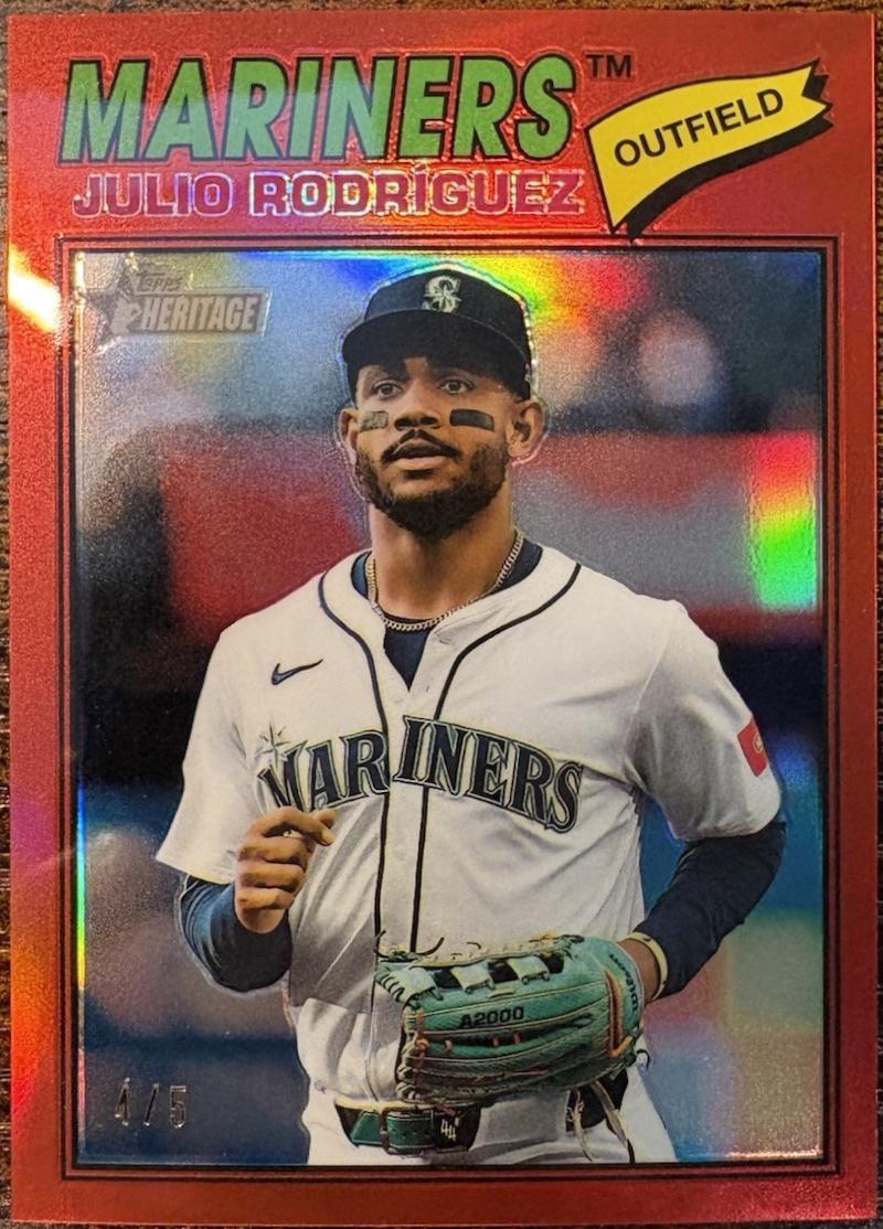 Julio Rodriguez [Red Bordered Chrome] #240