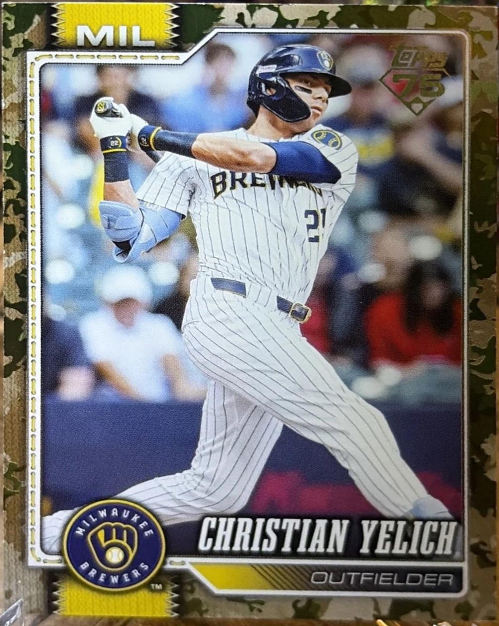 Christian Yelich [Memorial Day Camo] #154