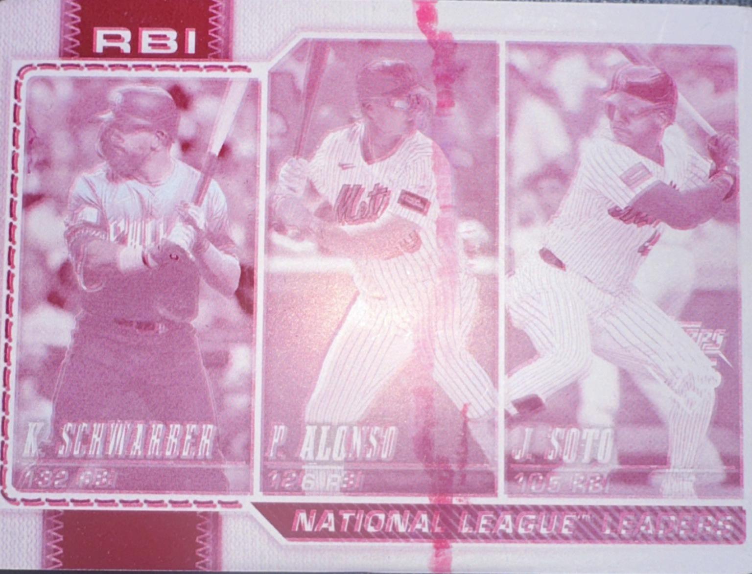 National League Leaders RBI [Printing Plate] #11