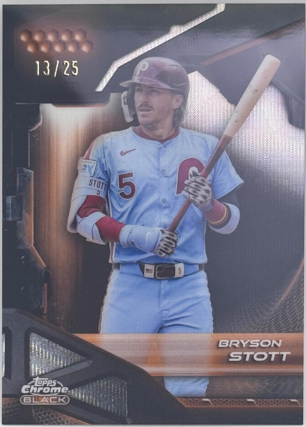 Bryson Stott [Orange Wave Refractor] #115