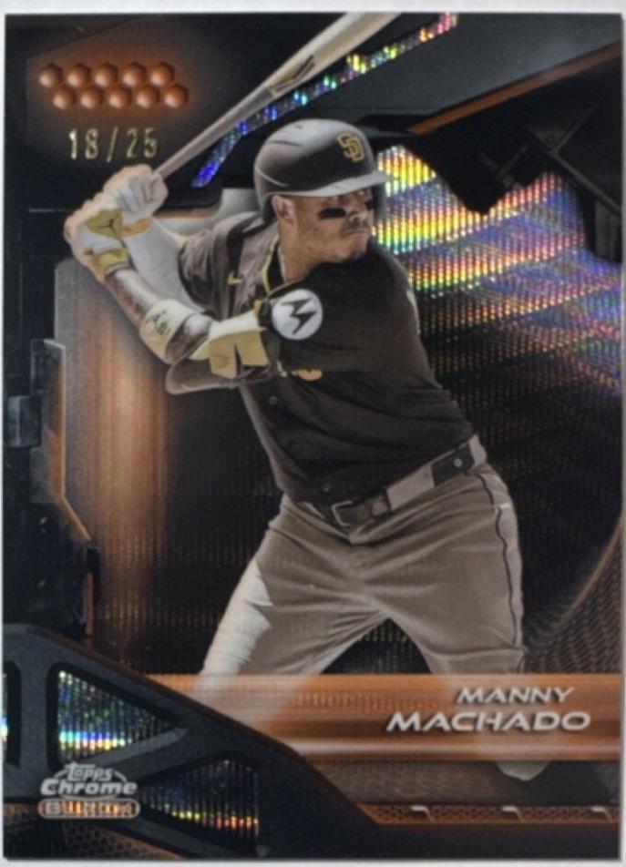 Manny Machado [Orange Wave Refractor] #140