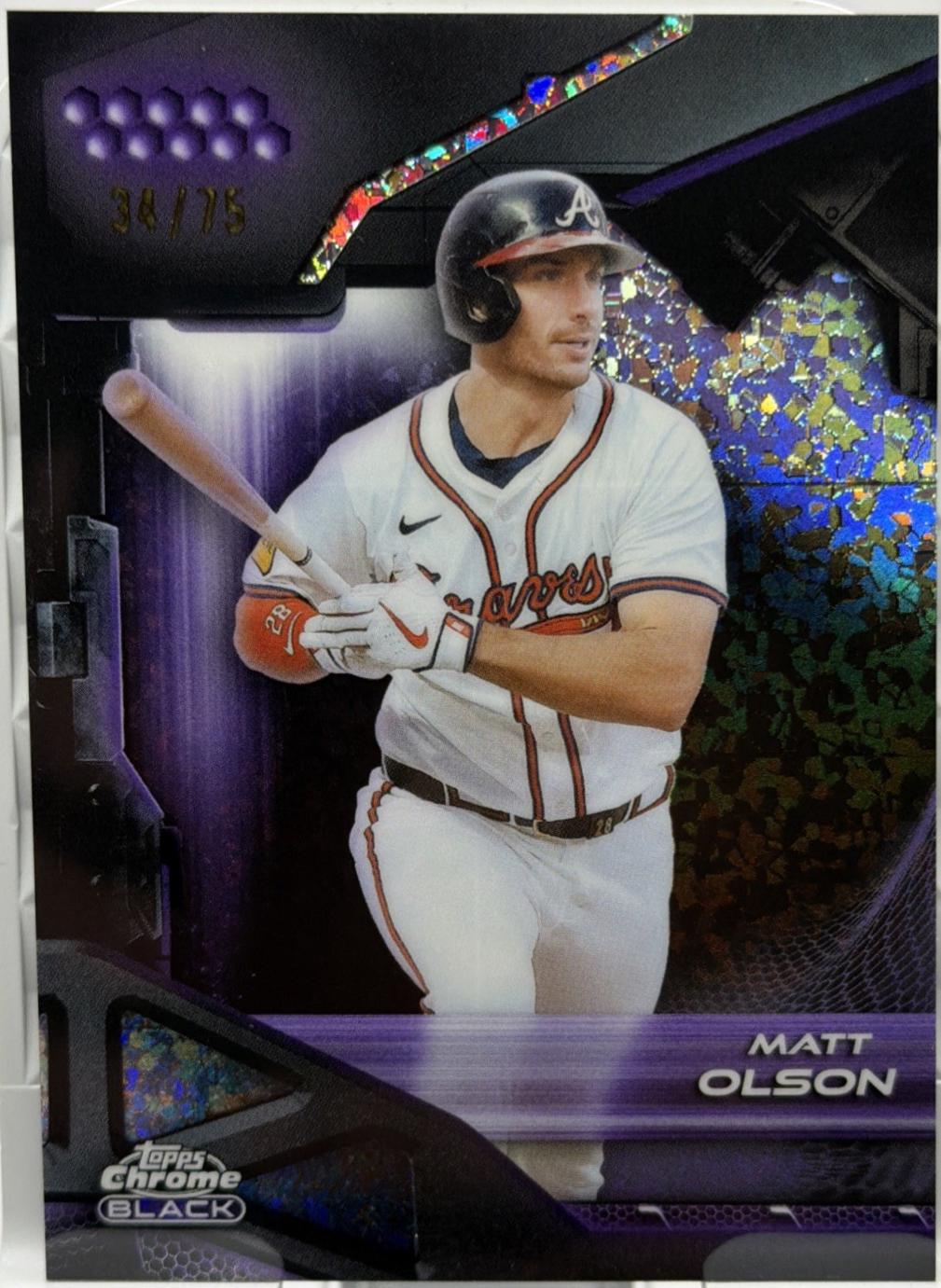 Matt Olson [Purple Mini-Diamond Refractor] #15
