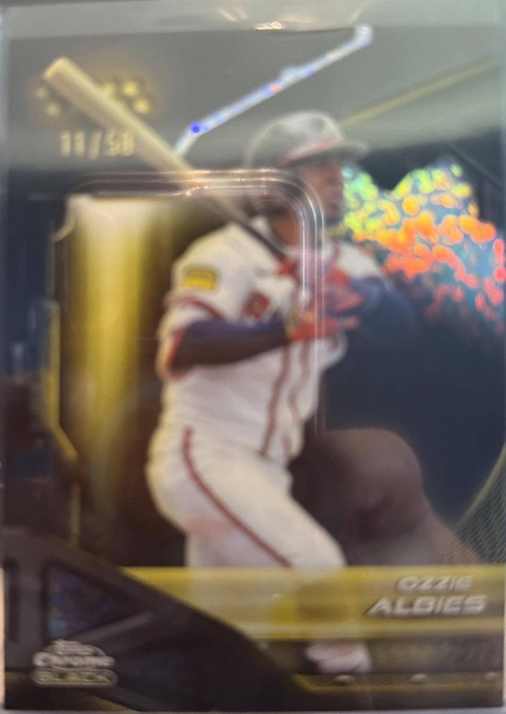 Ozzie Albies [Gold Mini-Diamond Refractor] #142