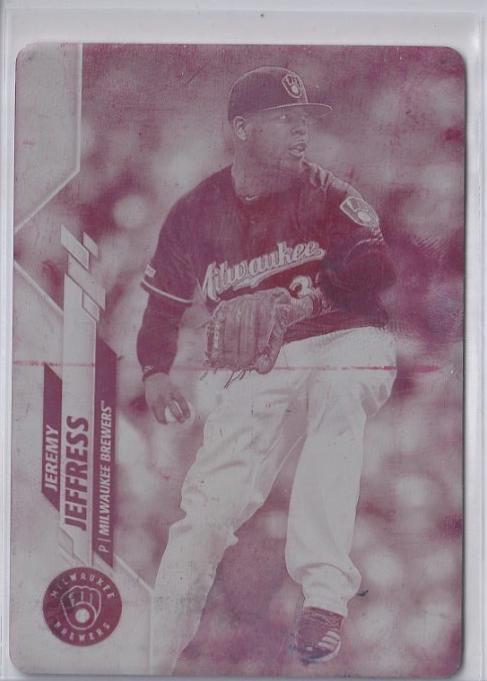 Jeremy Jeffress [Printing Plate] #191