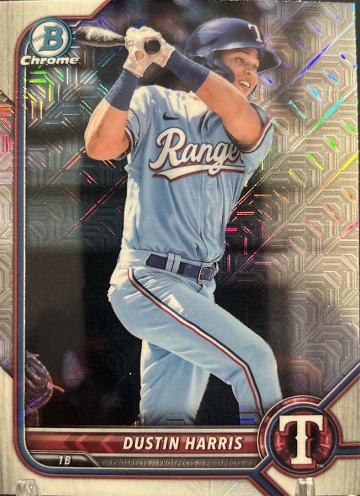Dustin Harris [Fuchsia Pink Mojo Refractor] #BCP-190