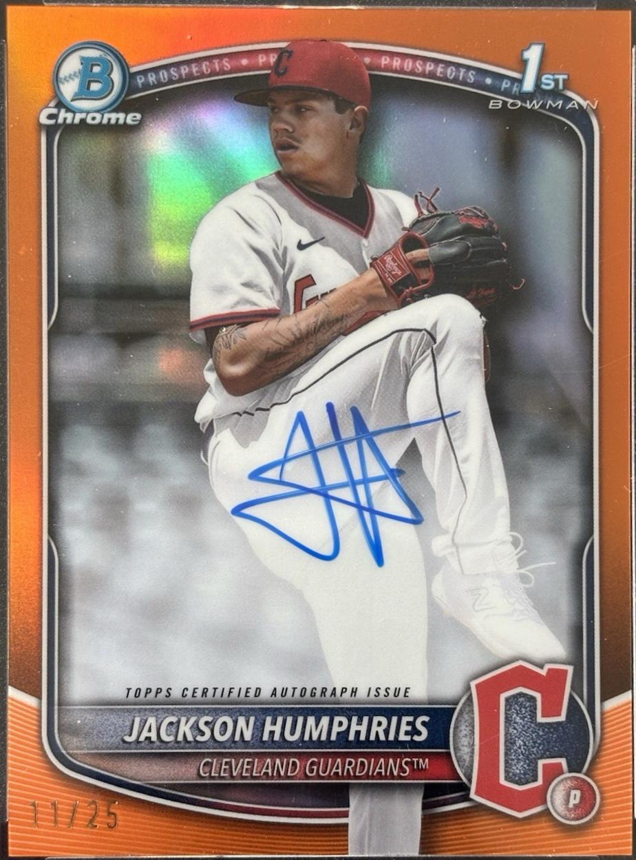 Jackson Humphries [Orange Shimmer Refractor] #CPA-JHU