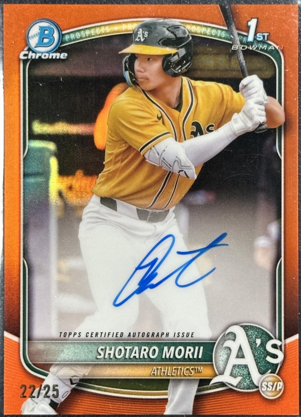 Shotaro Morii [Orange Shimmer Refractor] #CPA-SM