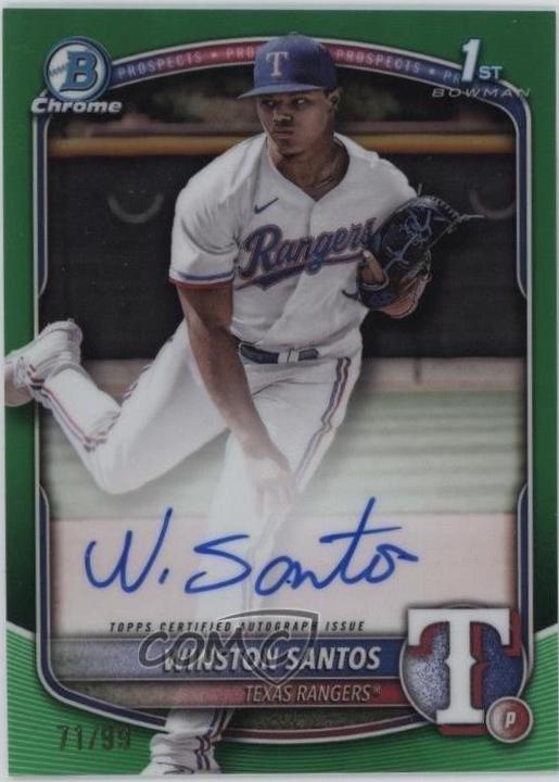 Winston Santos [Green Mojo Refractor] #CPA-WS