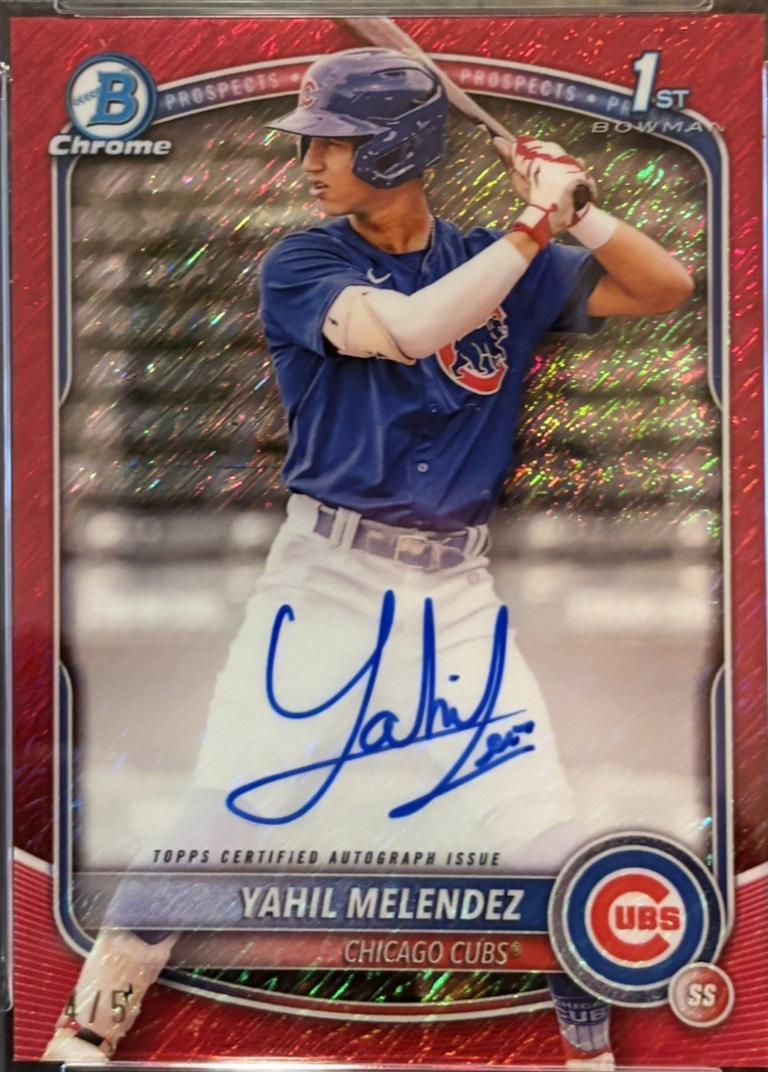 Yahil Melendez [Red Shimmer Refractor] #CPA-YM