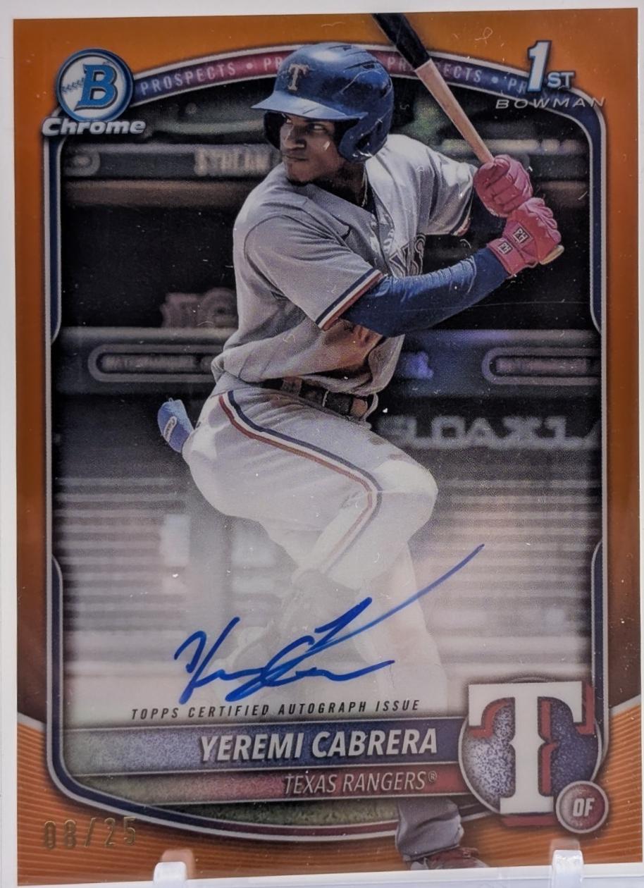 Yeremi Cabrera [Orange Shimmer Refractor] #CPA-YC