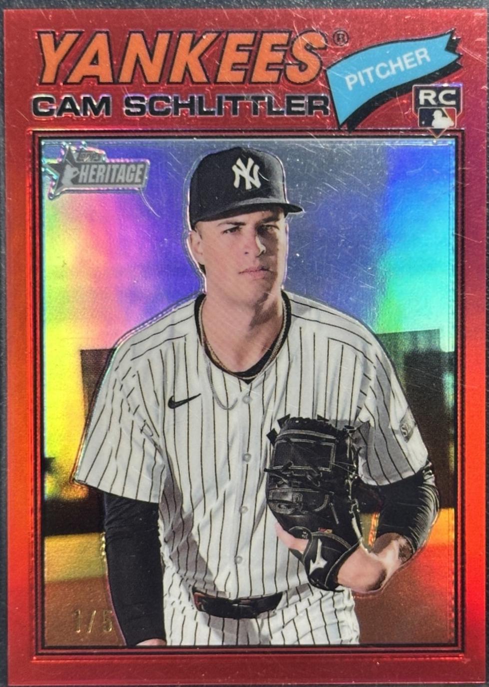 Cam Schlittler [Red Bordered Chrome] #222