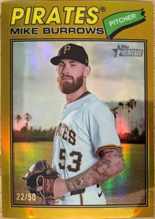 Mike Burrows [Gold Bordered Chrome] #96