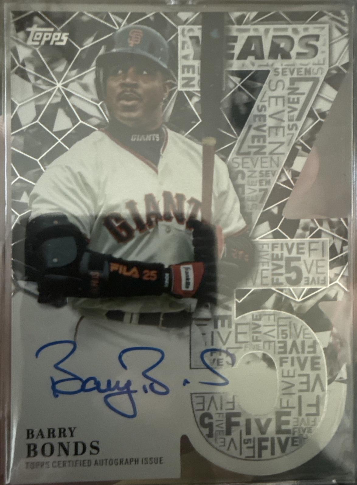 Barry Bonds [Black] #75YA-BBO