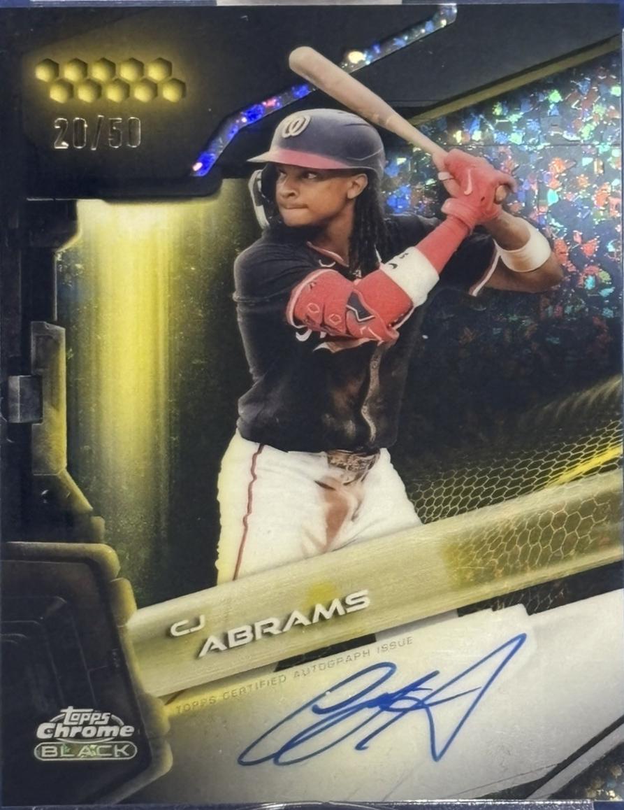 CJ Abrams [Gold Refractor] #CBA-CA