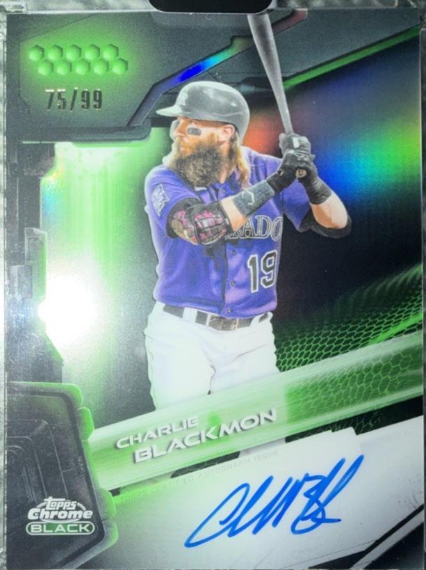 Charlie Blackmon [Green Refractor] #CBA-CBL