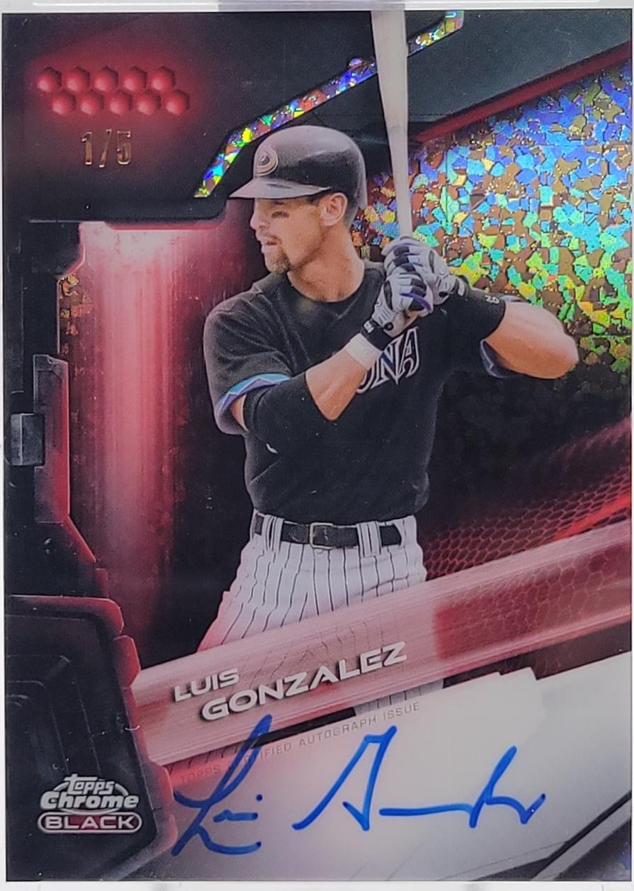 Luis Gonzalez [Red Mini-Diamond Refractor] #CBA-LG