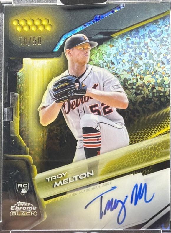 Troy Melton [Gold Mini-Diamond Refractor] #CBA-TM