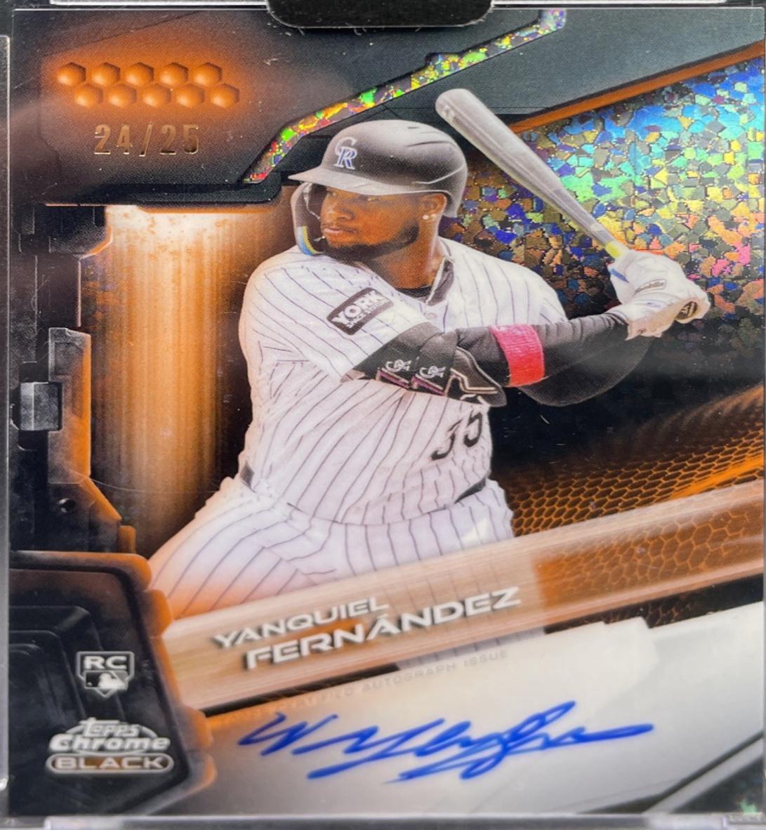 Yanquiel Fernandez [Orange Mini-Diamond Refractor] #CBA-YF
