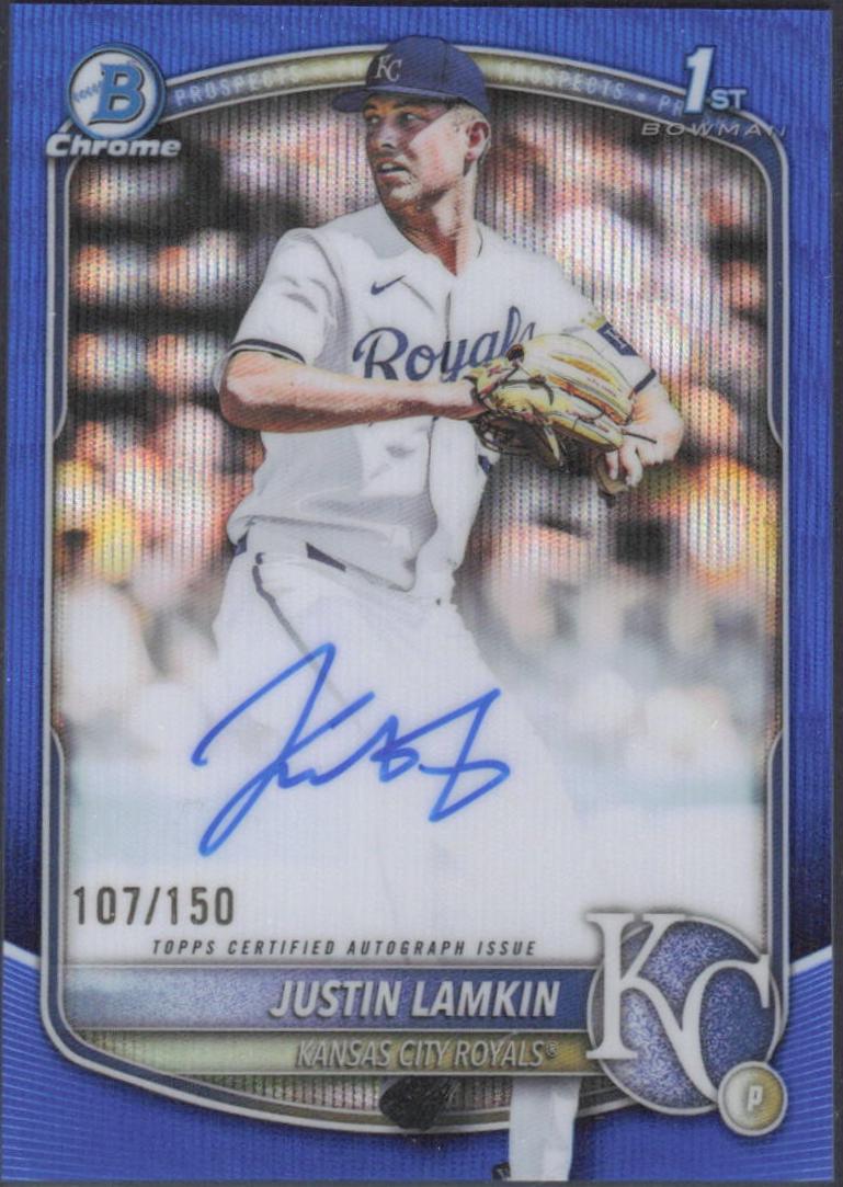 Justin Lamkin [Blue Wave Refractor] #CPA-JLA