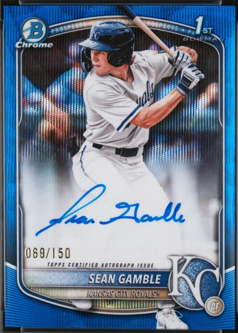 Sean Gamble [Blue Wave Refractor] #CPA-SG