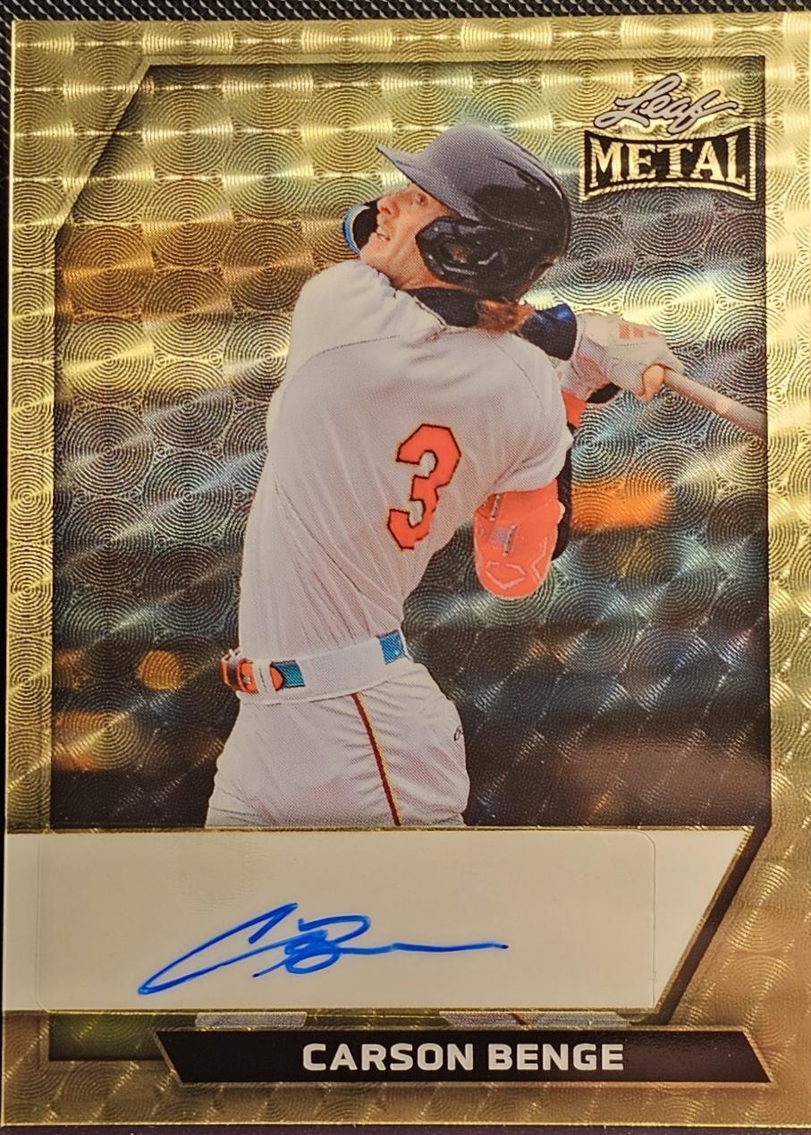 Carson Benge [Super Prismatic Gold] #BA-CB3