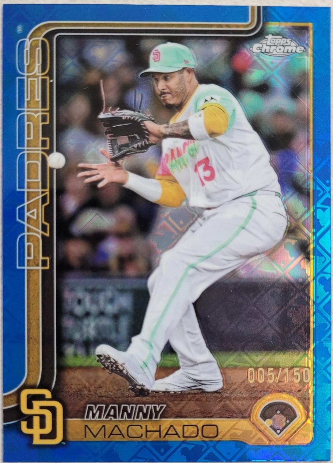 Manny Machado [Blue Refractor] #53