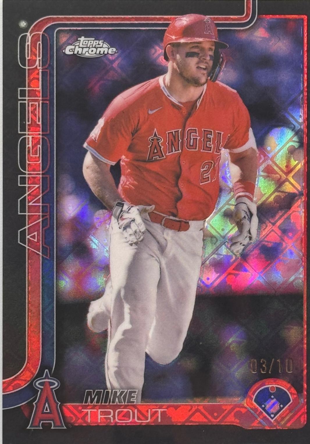 Mike Trout [Black Refractor] #100