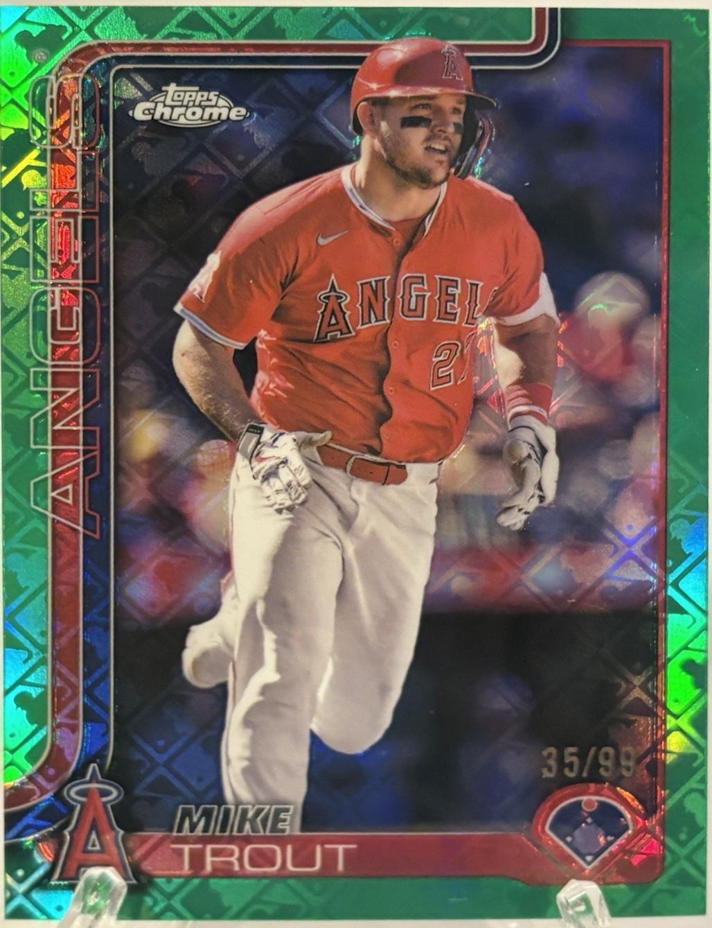 Mike Trout [Green Refractor] #100