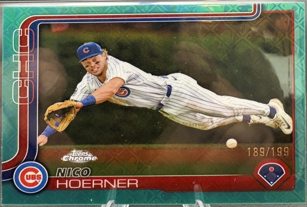 Nico Hoerner [Aqua Refractor] #107