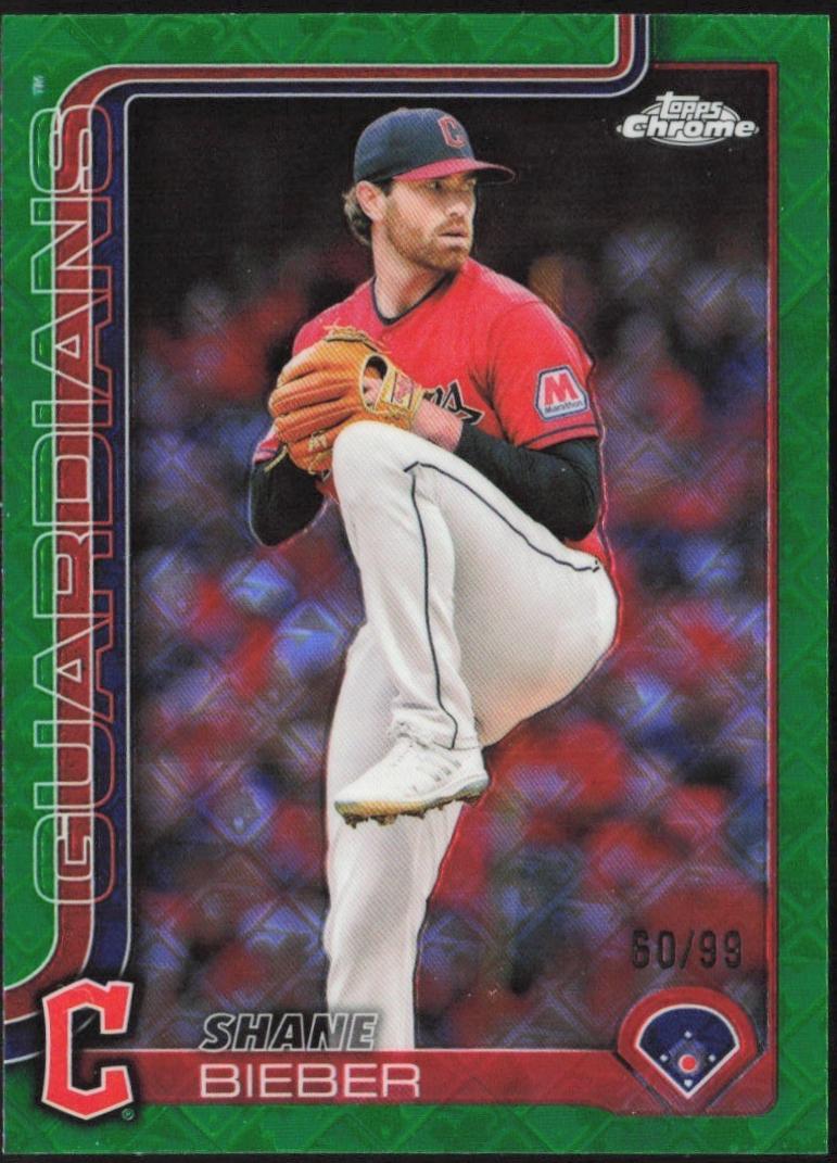 Shane Bieber [Green Refractor] #13