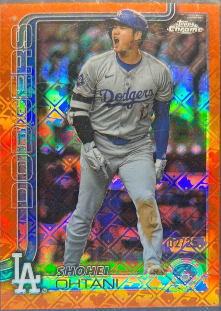Shohei Ohtani [Orange Refractor Image Variation] #1