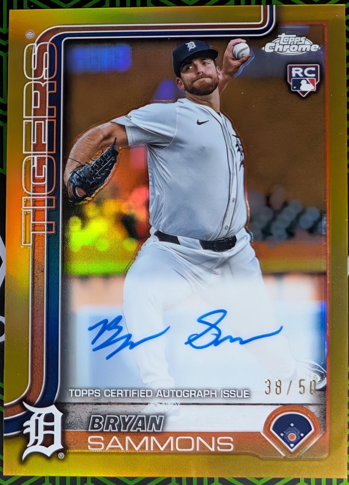 Bryan Sammons [Gold Refractor] #RA-BSA