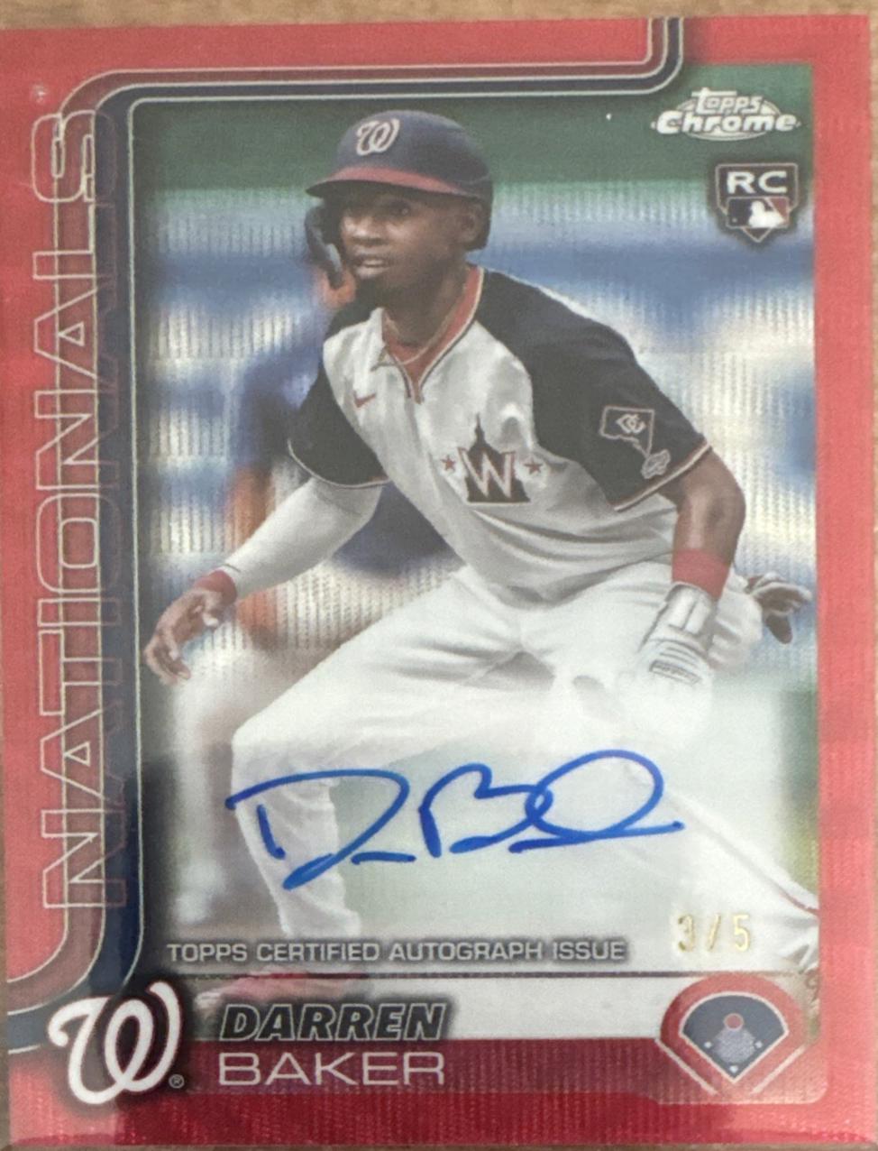 Darren Baker [Red Refractor] #RA-DB