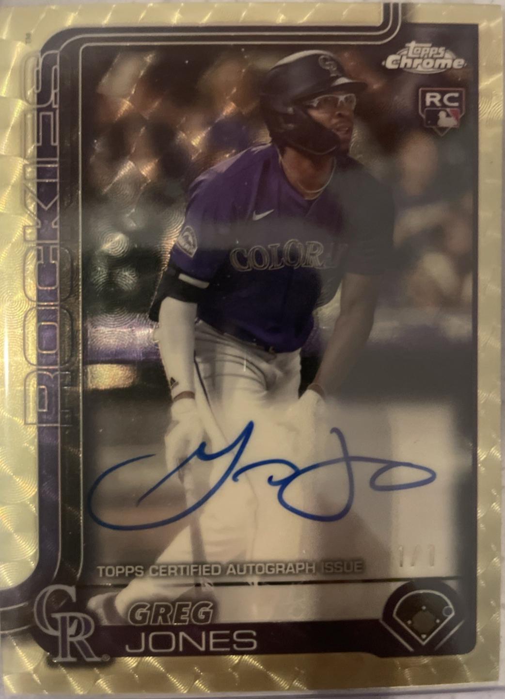 Greg Jones [Superfractor] #RA-GJ