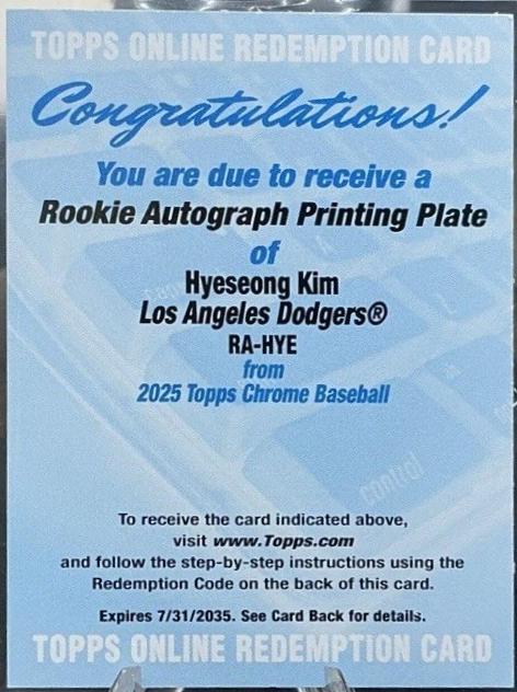 Hyeseong Kim [Printing Plate] #RA-HYE