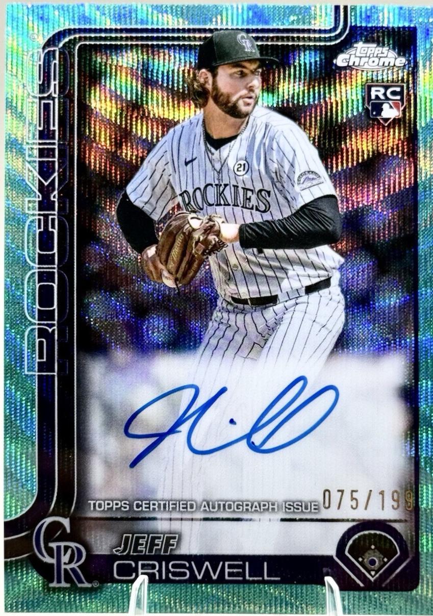 Jeff Criswell [Aqua Wave Refractor] #RA-JCR
