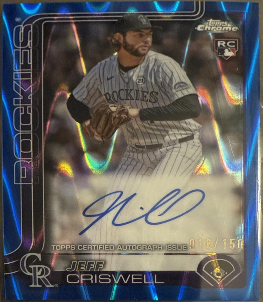 Jeff Criswell [Blue Raywave Refractor] #RA-JCR